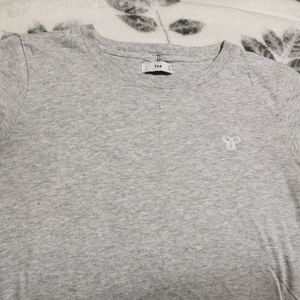 Heather grey TNA basic tee in xs